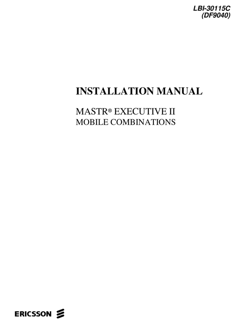 Ericsson MASTR EXECUTIVE II MOBILE COMBINATIONS User manual