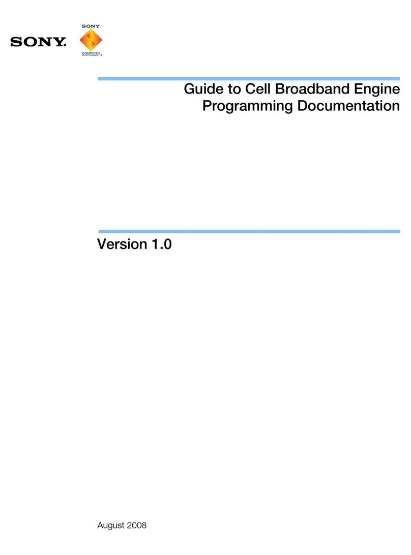 Sony Memory Stick Camera Application Version 1.0 Programming instructions