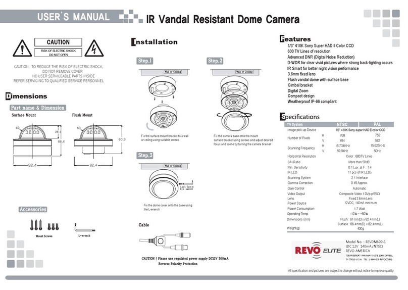 Revo REVDM600-1 User manual