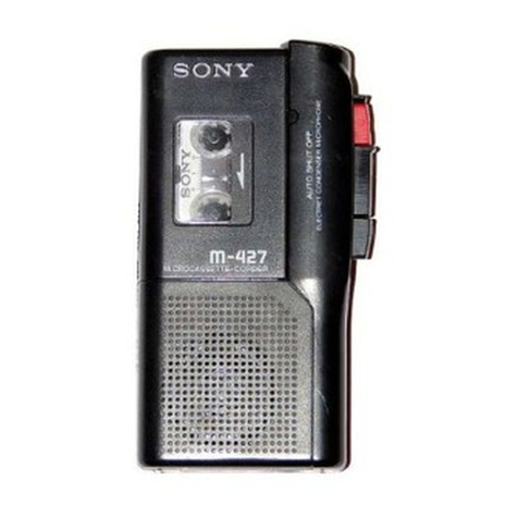 Sony M-427C User manual