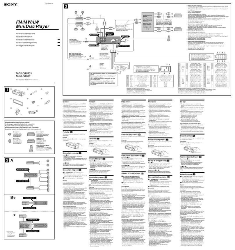 Sony MDX-CA680X Product guide