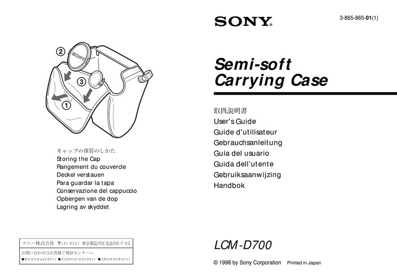 Sony LCM-D700 user manual