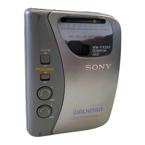 Sony Walkman WM-FX151 User manual