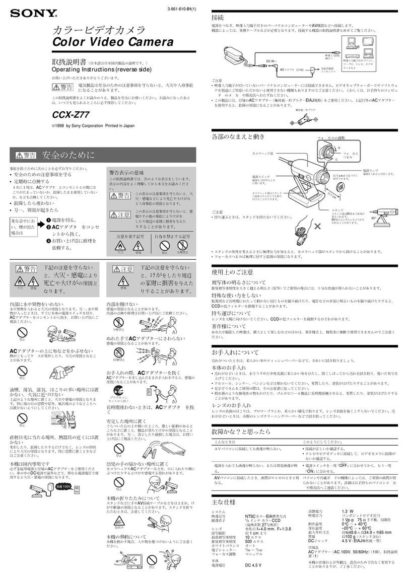 Sony CCX-Z77 User manual