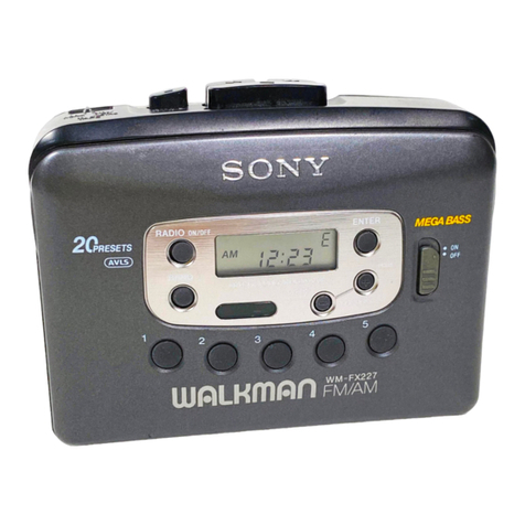 Sony WALKMAN WM-FX221 User manual