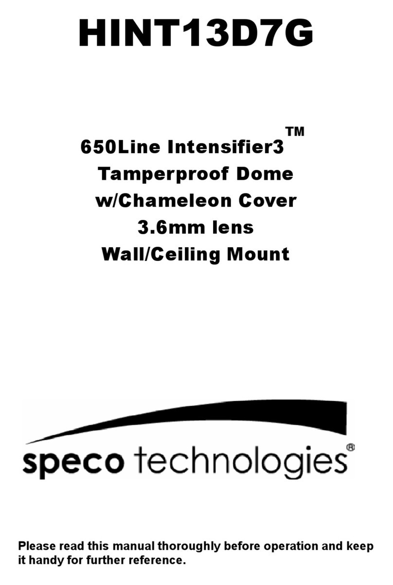 Speco HINT13D7G User manual Speco HINT13D7G User manual