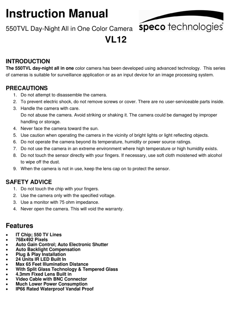 Speco VL12 User manual