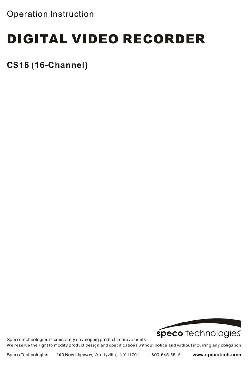 Speco CS16 operation instruction