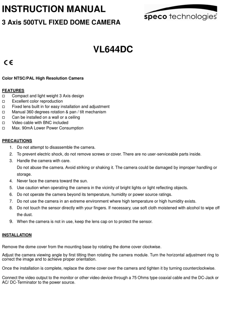Speco VL644DC User manual