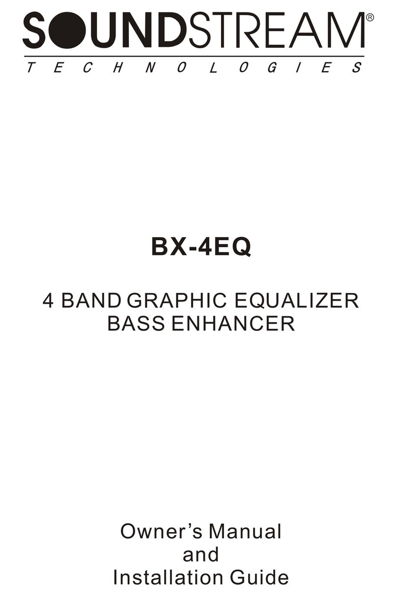 Soundstream BX-4EQ owner's manual Soundstream BX-4EQ owner's manual