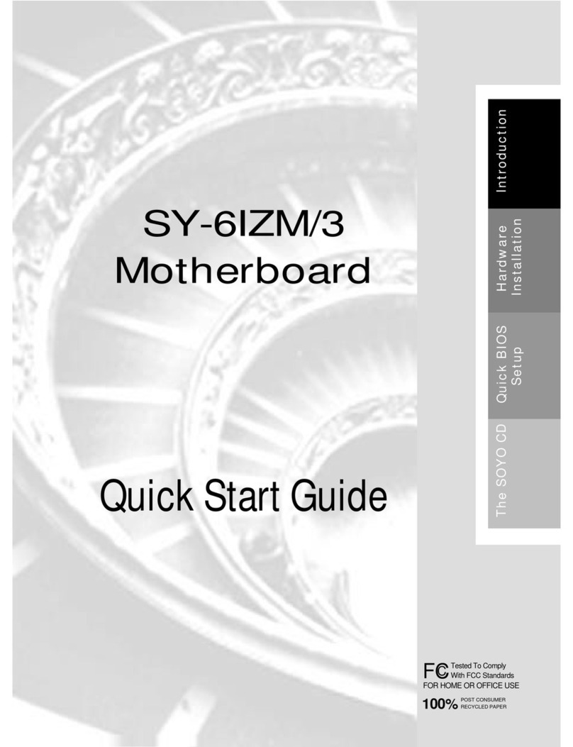 SOYO SY-6IZM/3 quick start guide