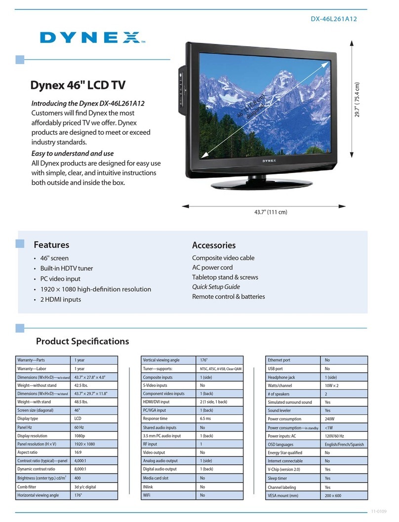 Dynex DX-46L261A12 User manual