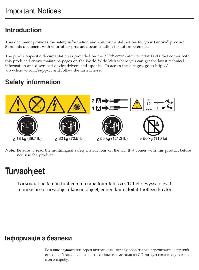 Lenovo THINKSERVER RS210 Operation and maintenance manual