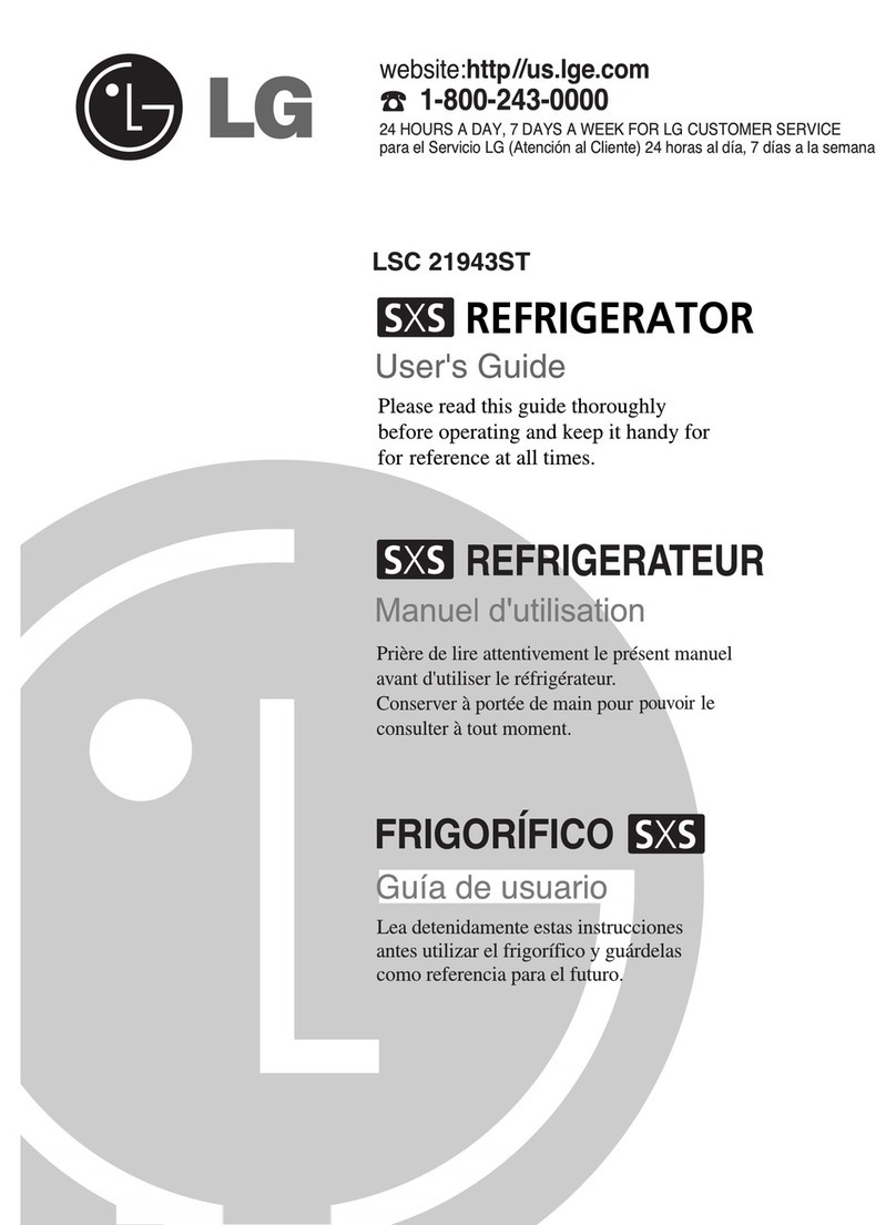LG LSC21943ST - 21.0 cu. ft User manual