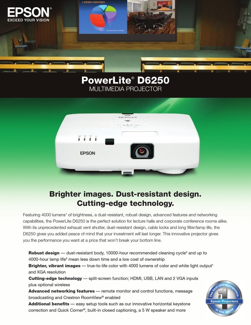 Epson PowerLite D6250 User manual