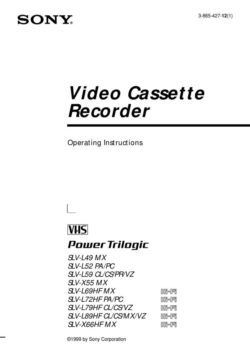 Sony POWER TRILOGIC SLV-L49 MX User manual