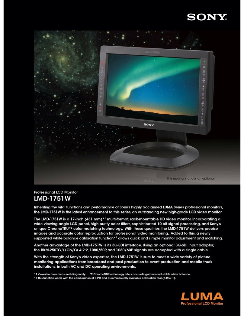 Sony LUMA LMD-1751 W User manual