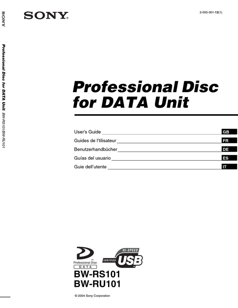 Sony BW-RS101 user guide