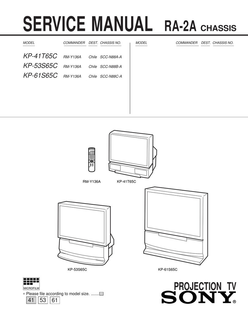 Sony KP-41T65C Service manual