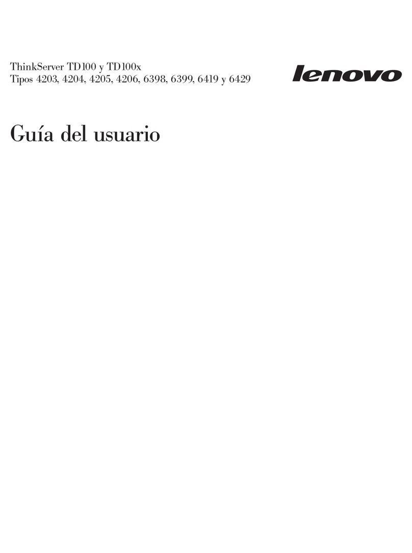 Lenovo ThinkServer TD100 Quick start guide Lenovo ThinkServer TD100 Quick start guide