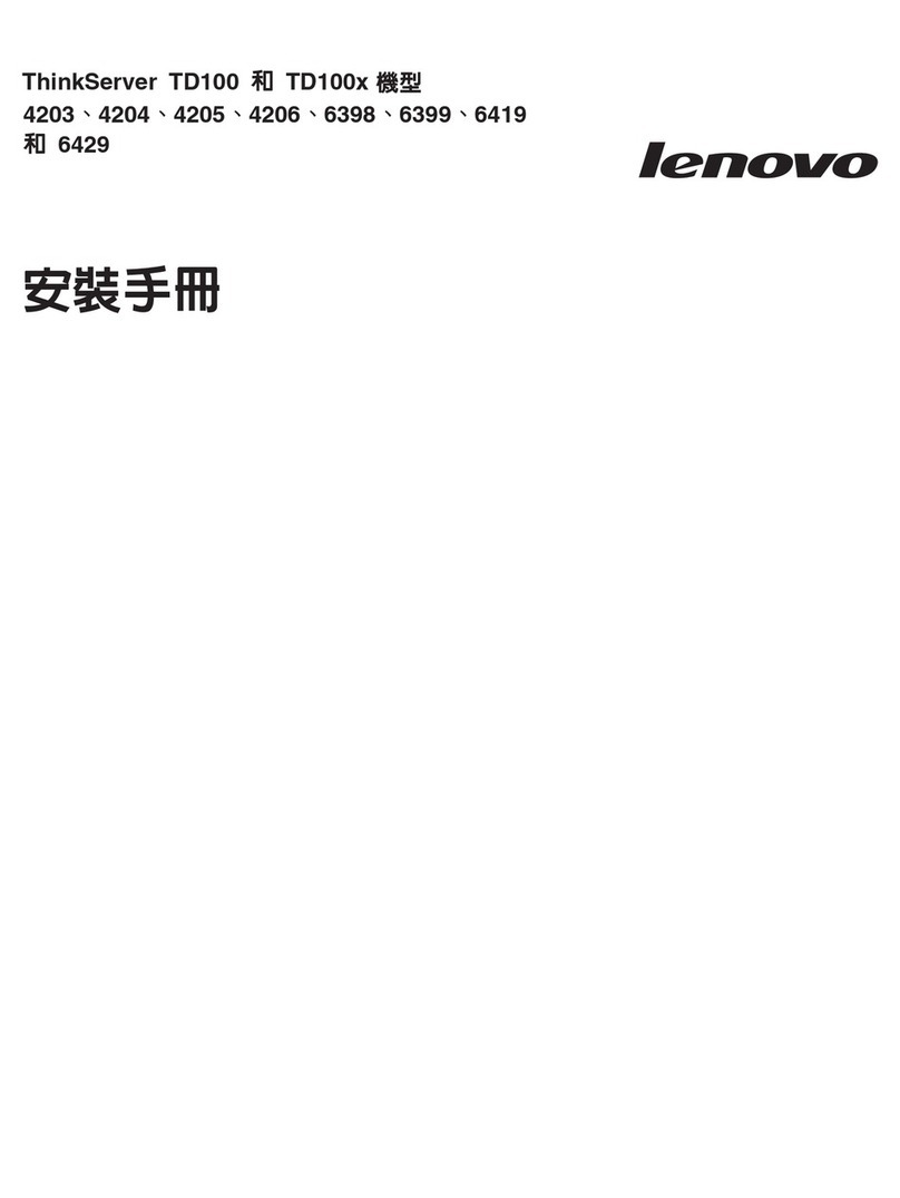 Lenovo ThinkServer TD100 User manual Lenovo ThinkServer TD100 User manual