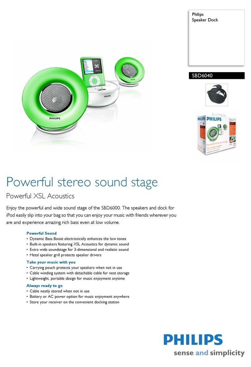 Philips SBD6040 User manual