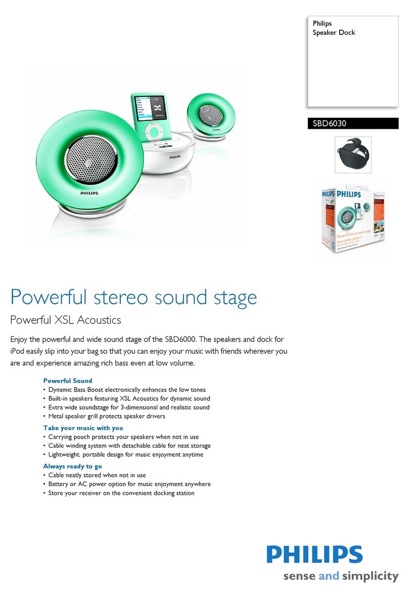 Philips SBD6030 User manual