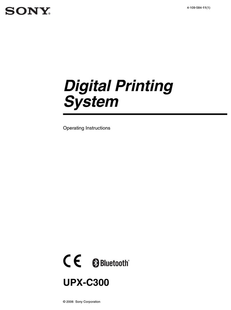 Sony UPX-C300 User manual Sony UPX-C300 User manual