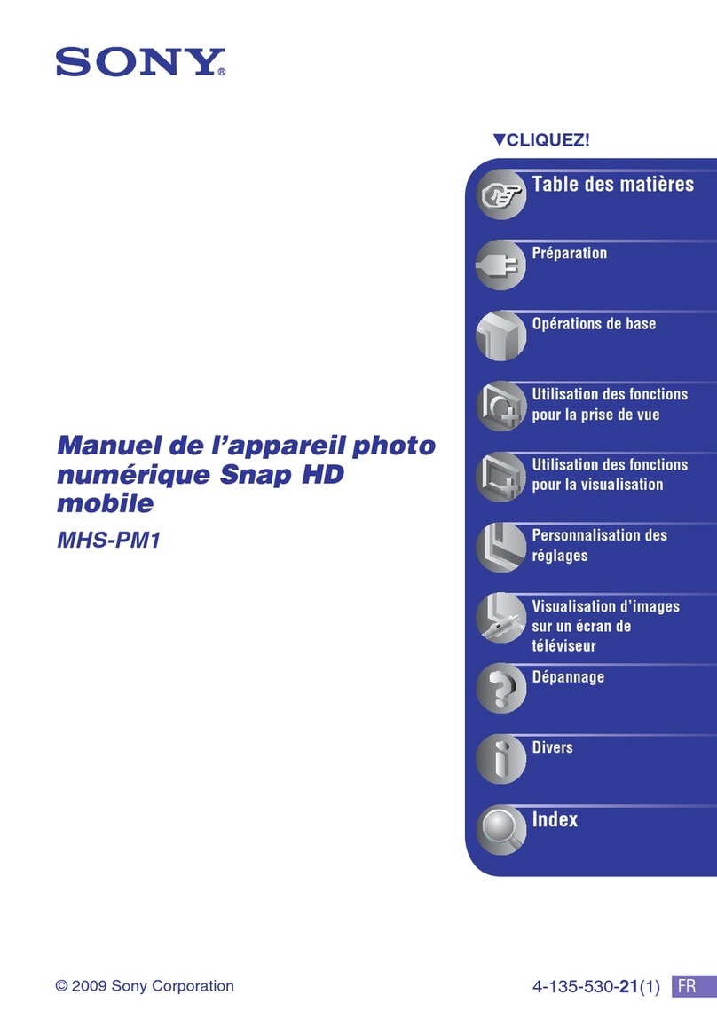 Sony MHS-PM1/D - Webbie Hd™ Mp4 Camera User manual
