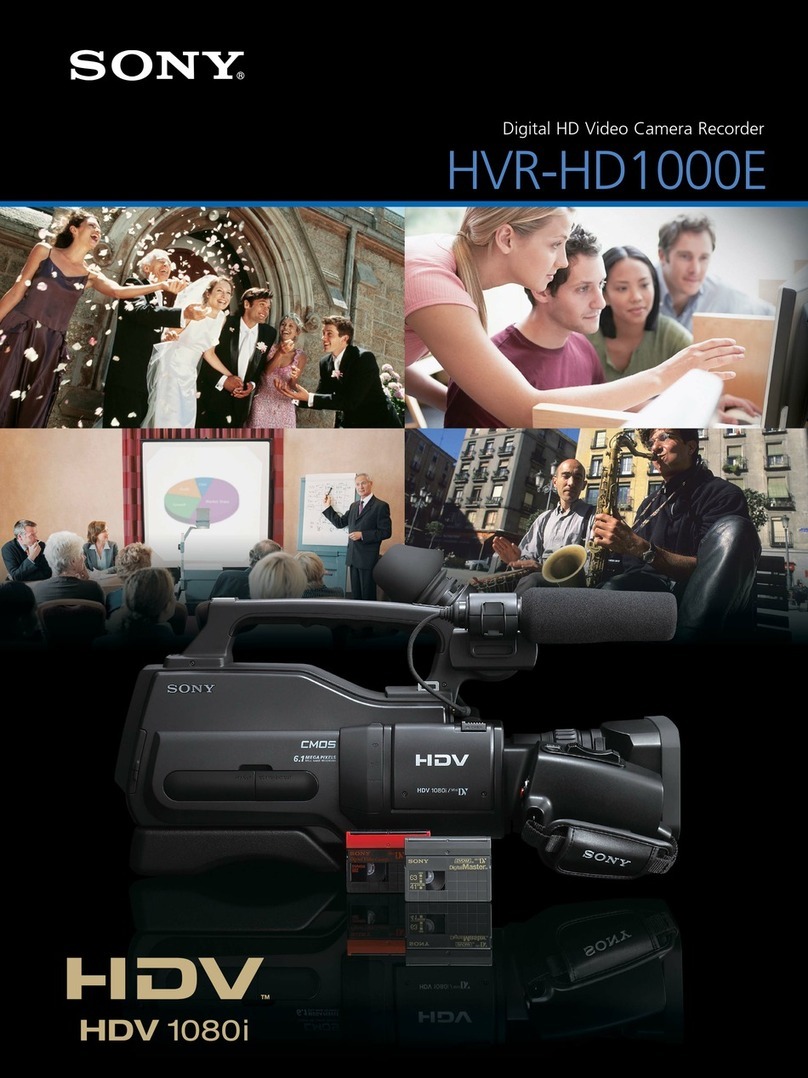 Sony HVR-HD1000E User manual