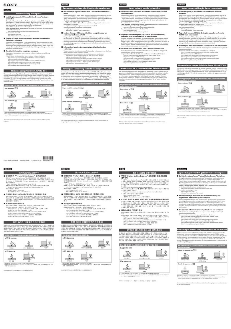 Sony HDR-SR5/C Using