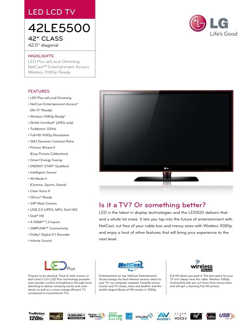 LG 42LE5500 User manual