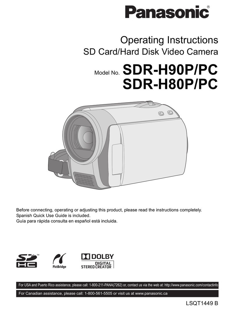 Panasonic SDR-H80A operating instructions