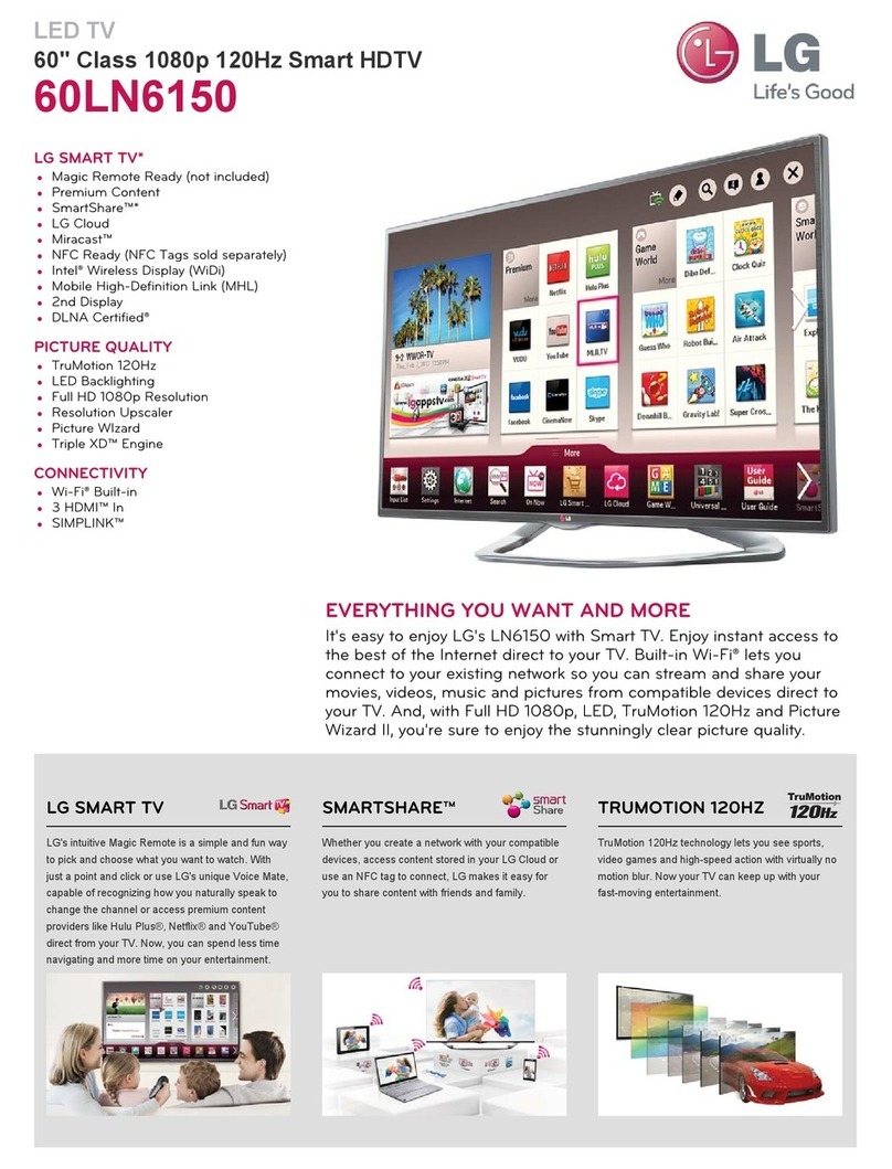 LG 60LN6150 User manual