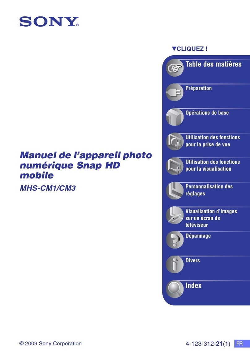 Sony MHS-CM1/D - Webbie Hd™ Mp4 Camera User manual