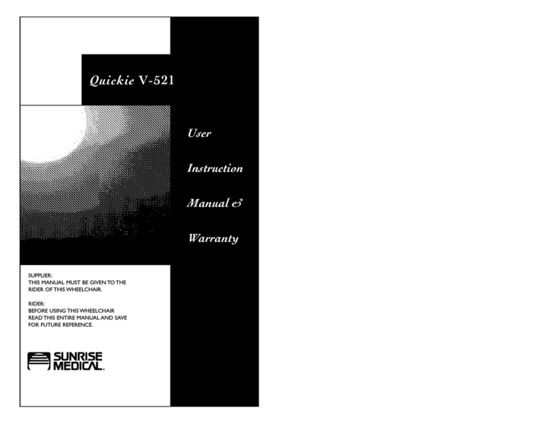 Sunrise Medical Quickie V-521 Operator's manual