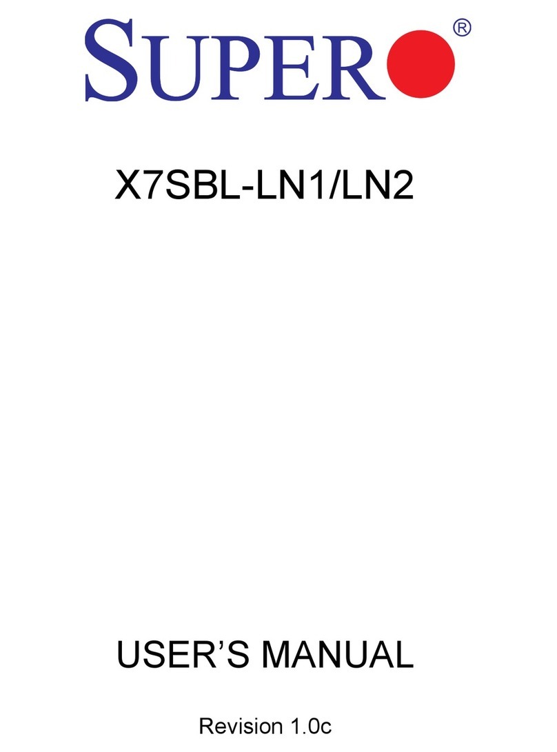 Supero Supero X7SBL-LN1/LN2 User manual