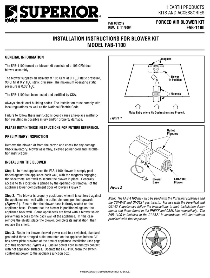 Superior FAB-1100 User manual