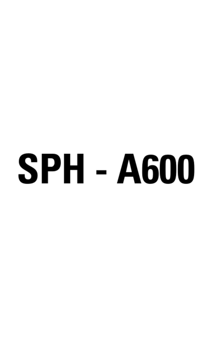 Samsung SPH-A600 Series User manual Samsung SPH-A600 Series User manual