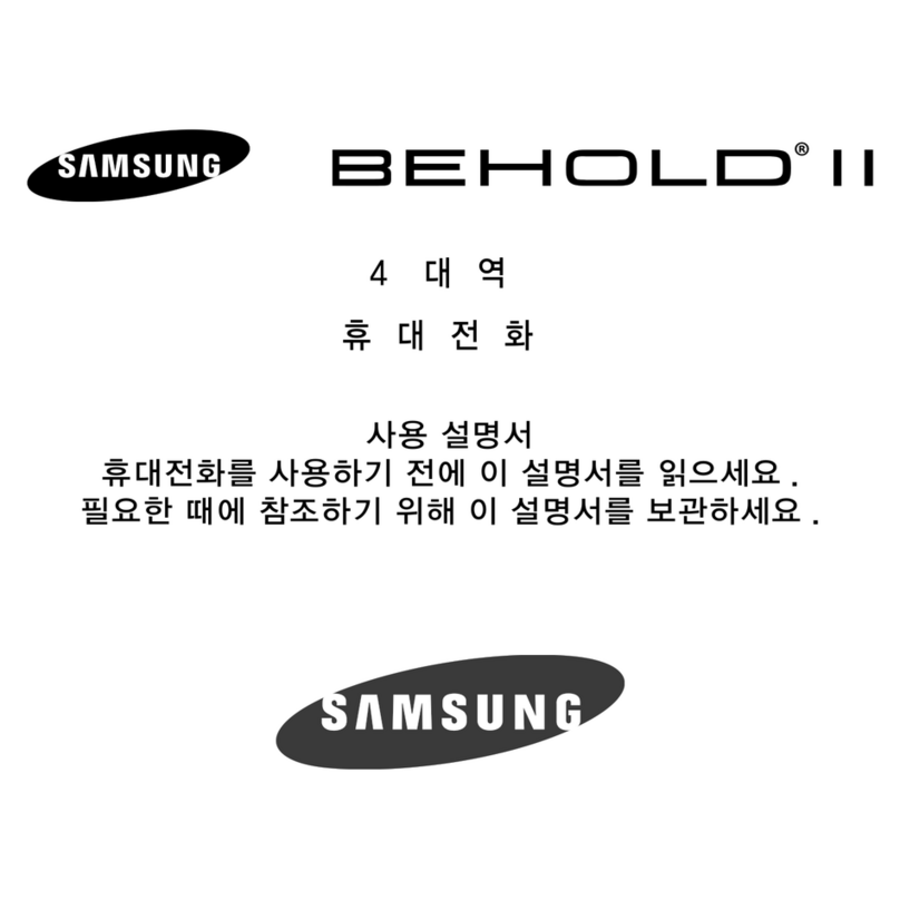 Samsung Behold II SGH-t939 User manual Samsung Behold II SGH-t939 User manual