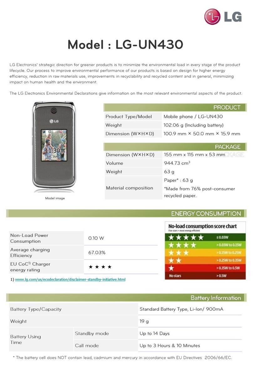 LG UN430 Grey User manual