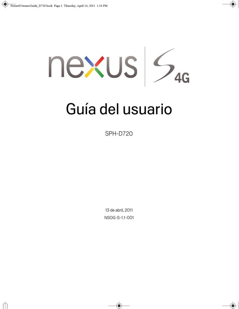Samsung SPH-D720 Nexus S 4G Quick start guide