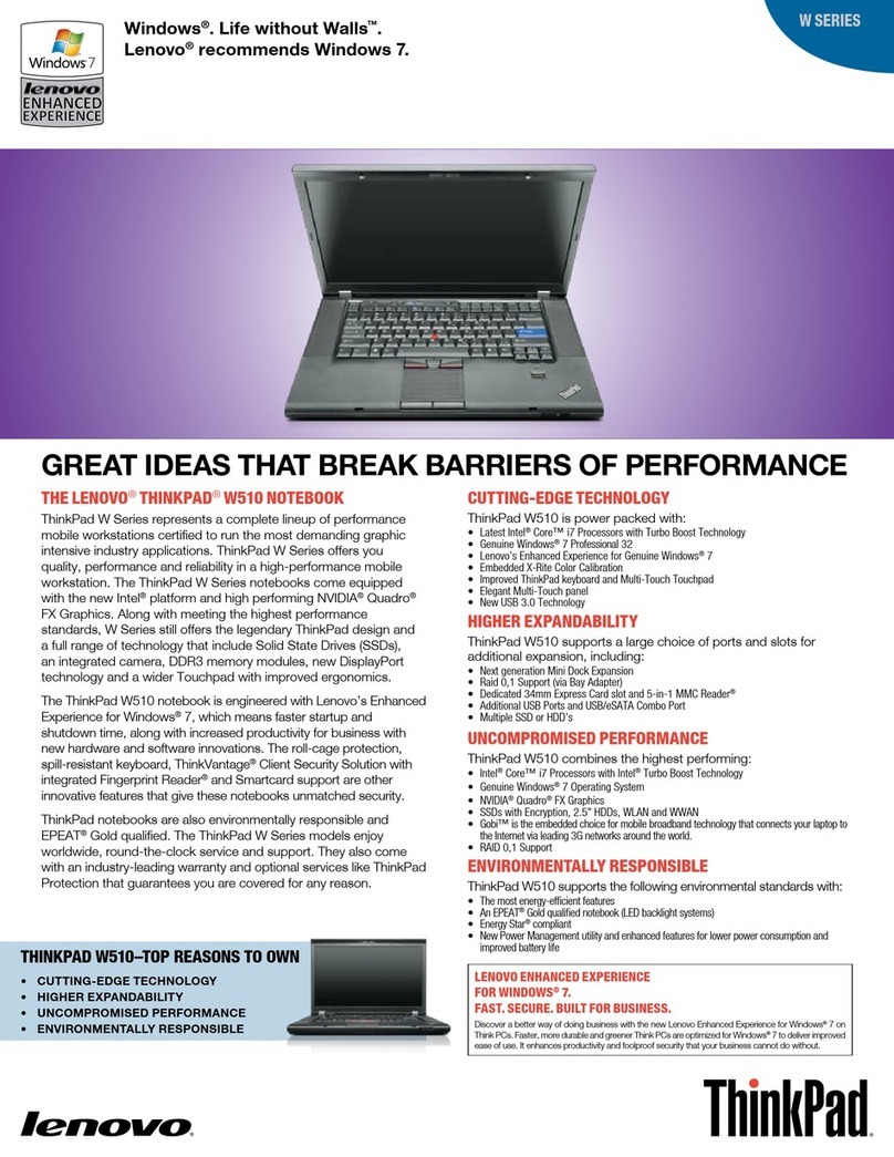 Lenovo 43192NF User manual