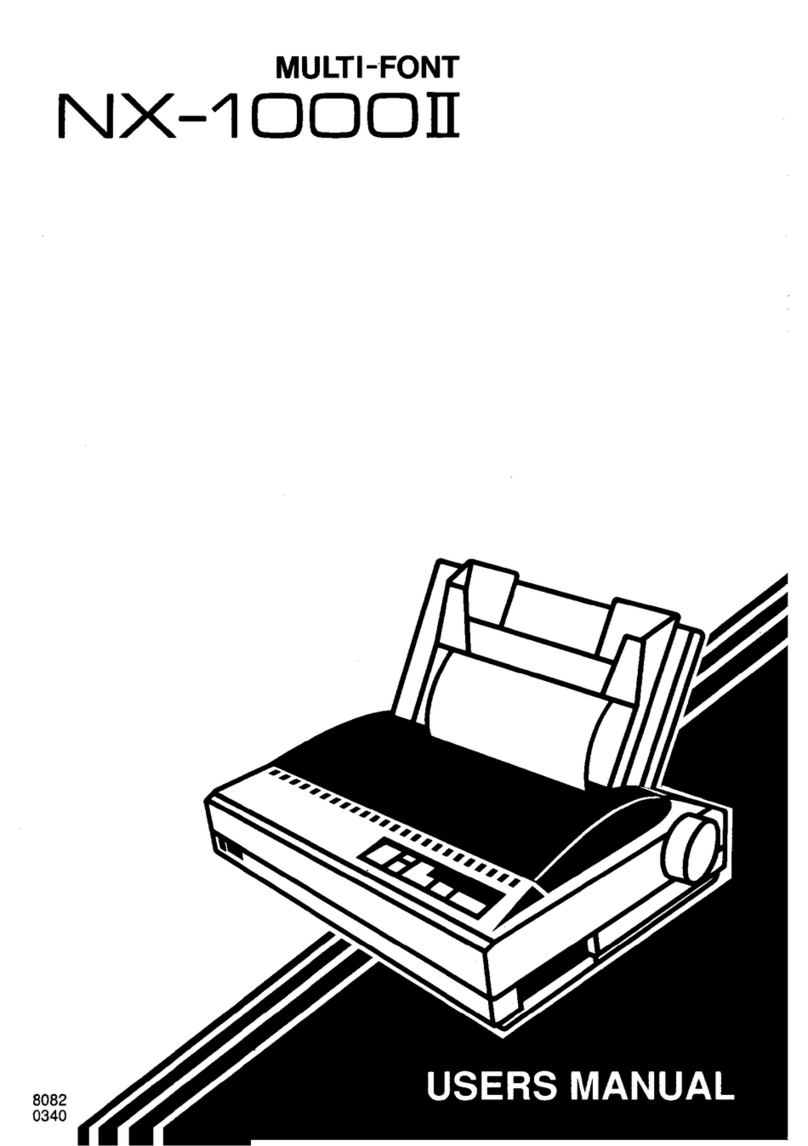 Star Micronics MULTI-FONT NX-1000II User manual