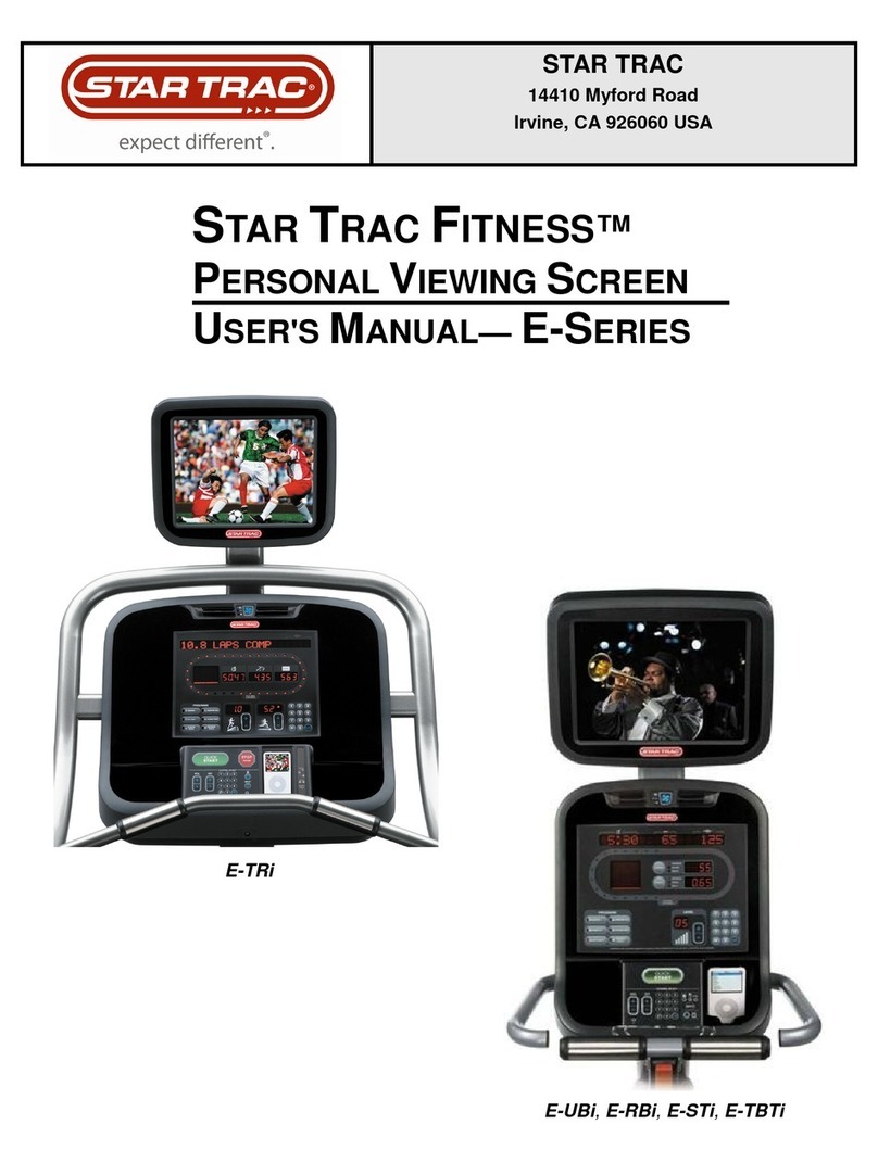 Star Trac Star Trac Fitness E-Series User manual Star Trac Star Trac Fitness E-Series User manual