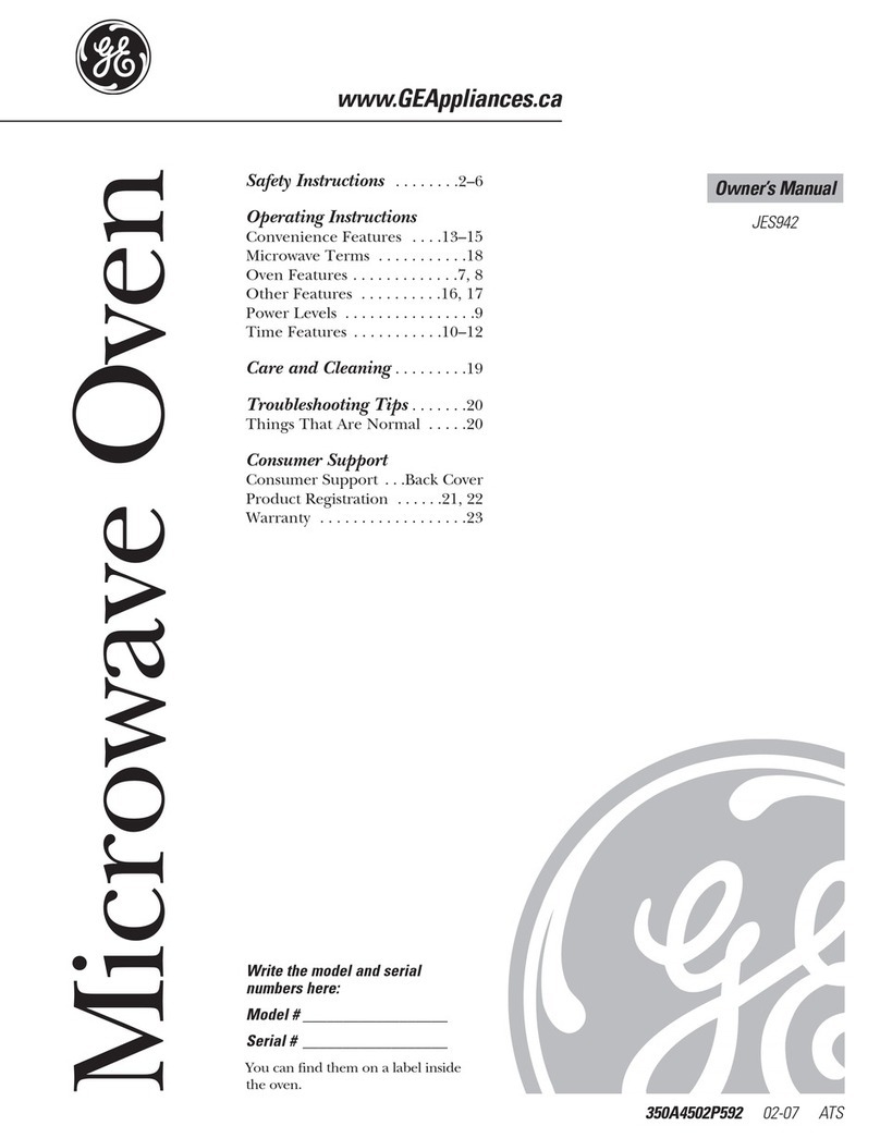 GE JES942 User manual