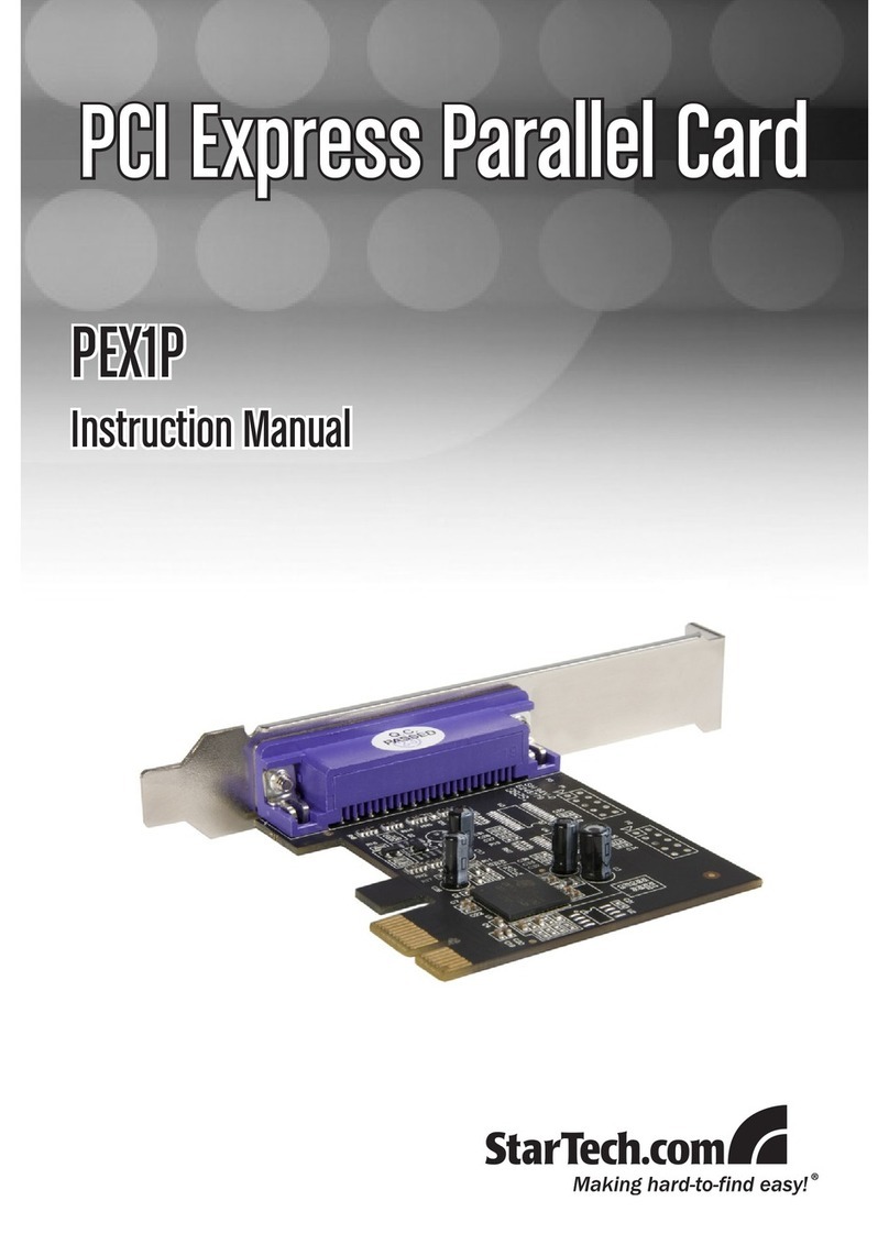 StarTech.com PEX1P User manual StarTech.com PEX1P User manual
