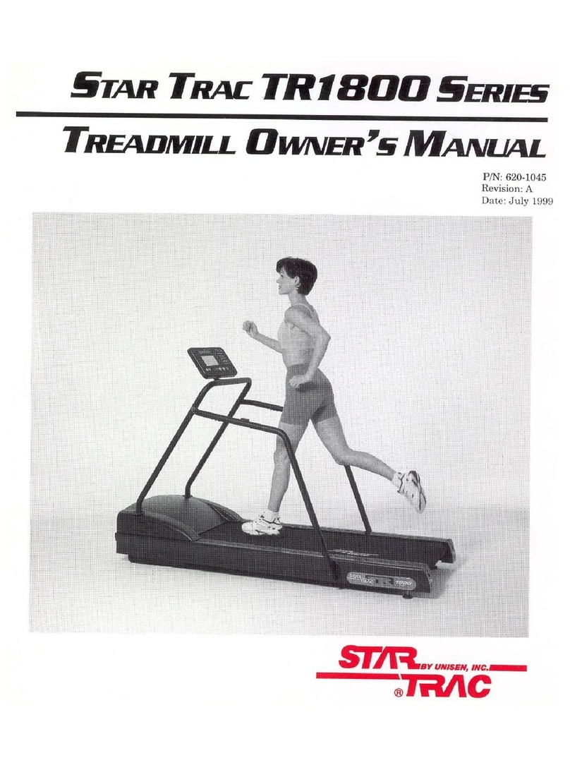 Star Trac TR1800 Series User manual