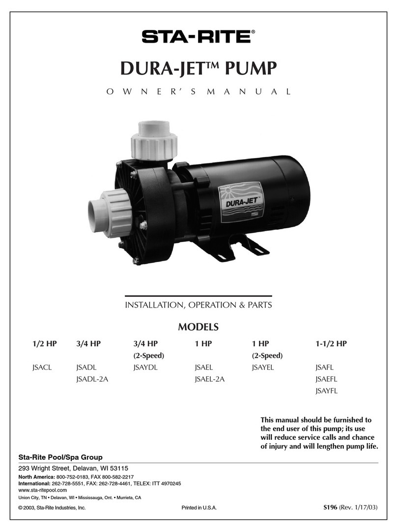 STA-RITE DURA-JET JSACL User manual
