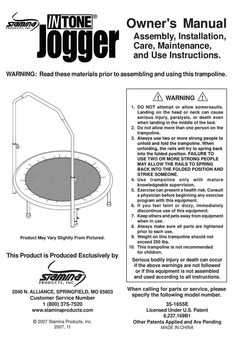 Stamina INTONE Jogger User manual